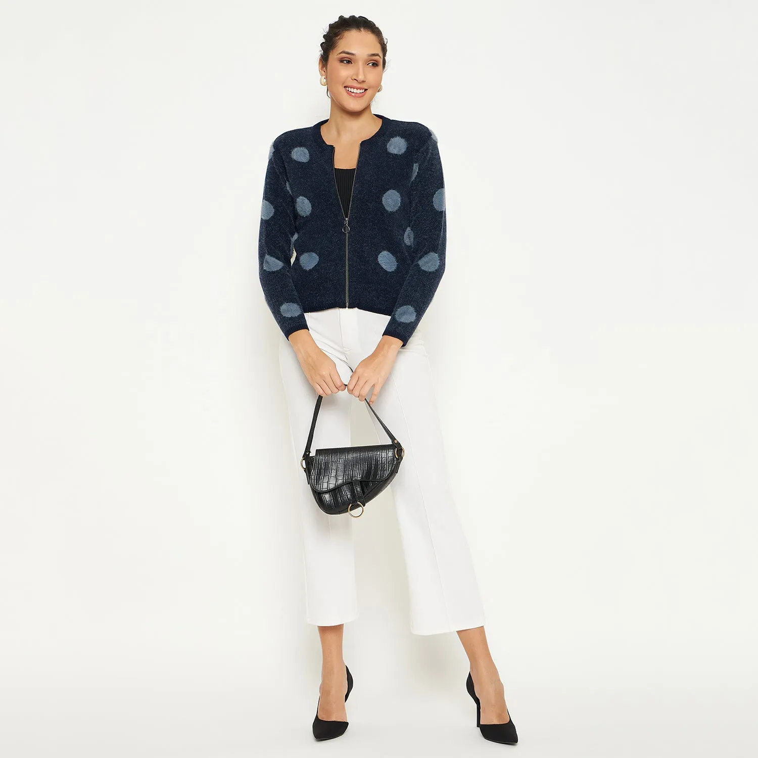 Duke Stardust Women Full Sleeve Zipper Cardigan (SDS1005R)
