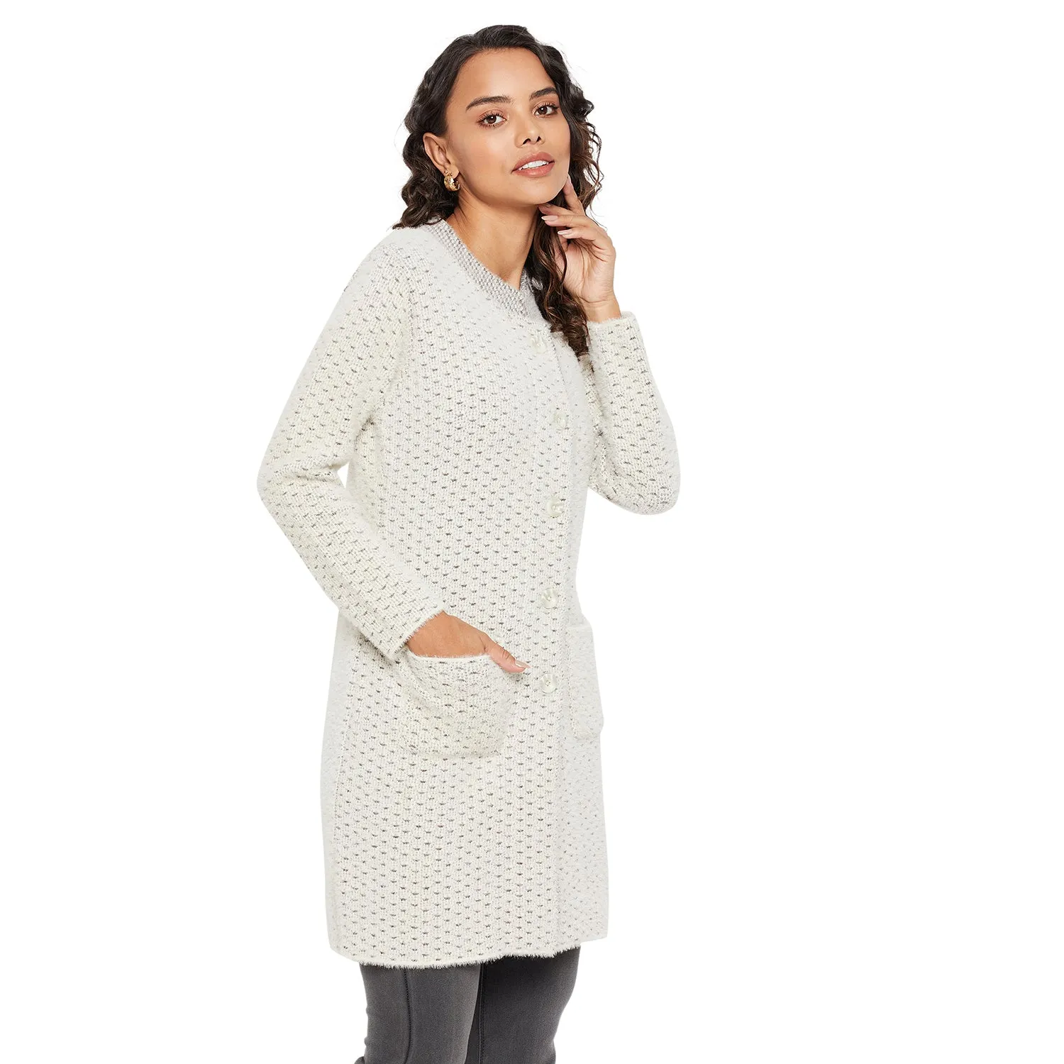 Duke Stardust Women Round Neck Cardigan  (SDS1087)