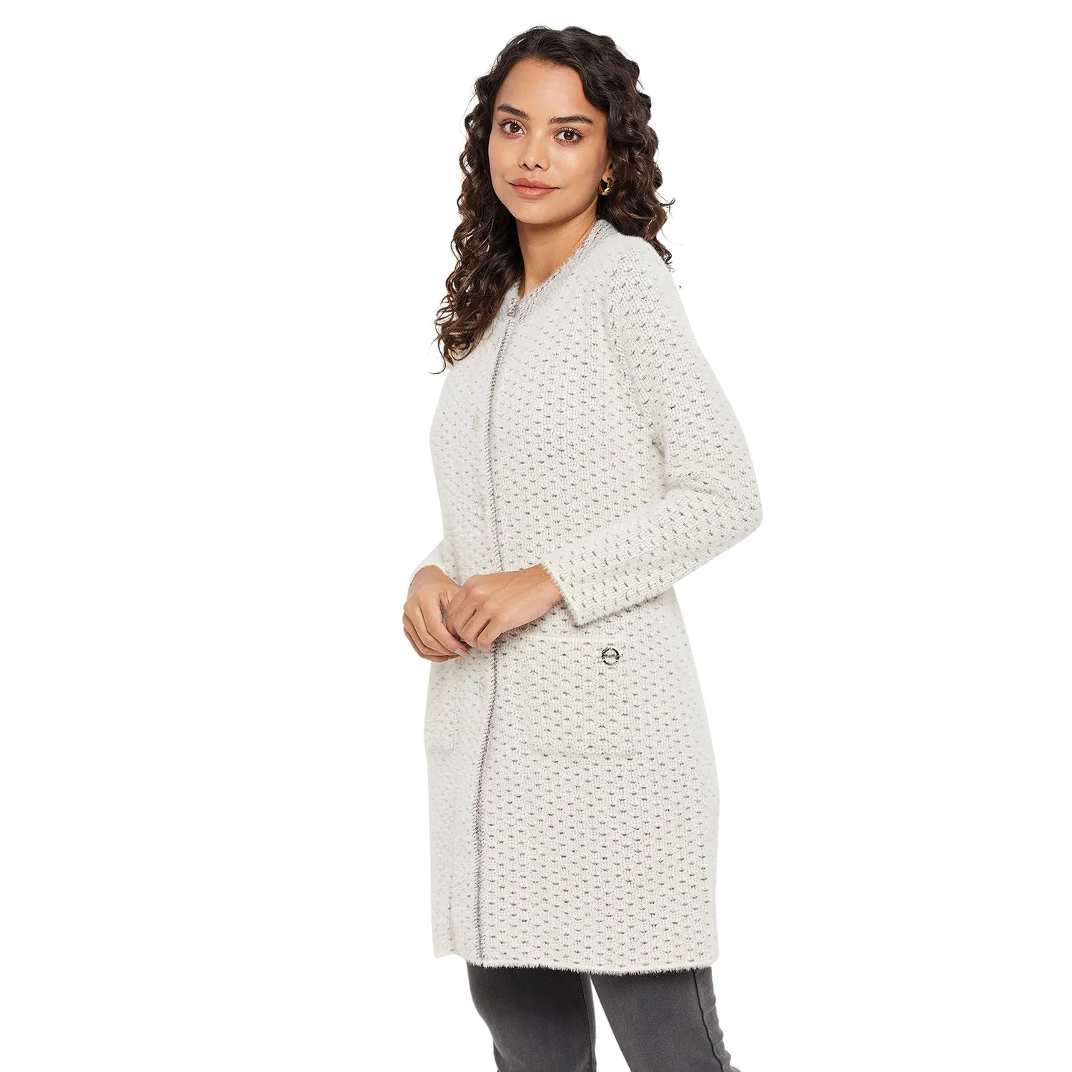 Duke Stardust Women Round Neck Cardigan  (SDS1087)