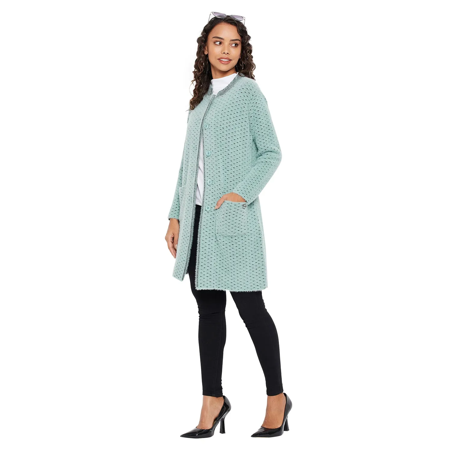 Duke Stardust Women Round Neck Cardigan  (SDS1087)