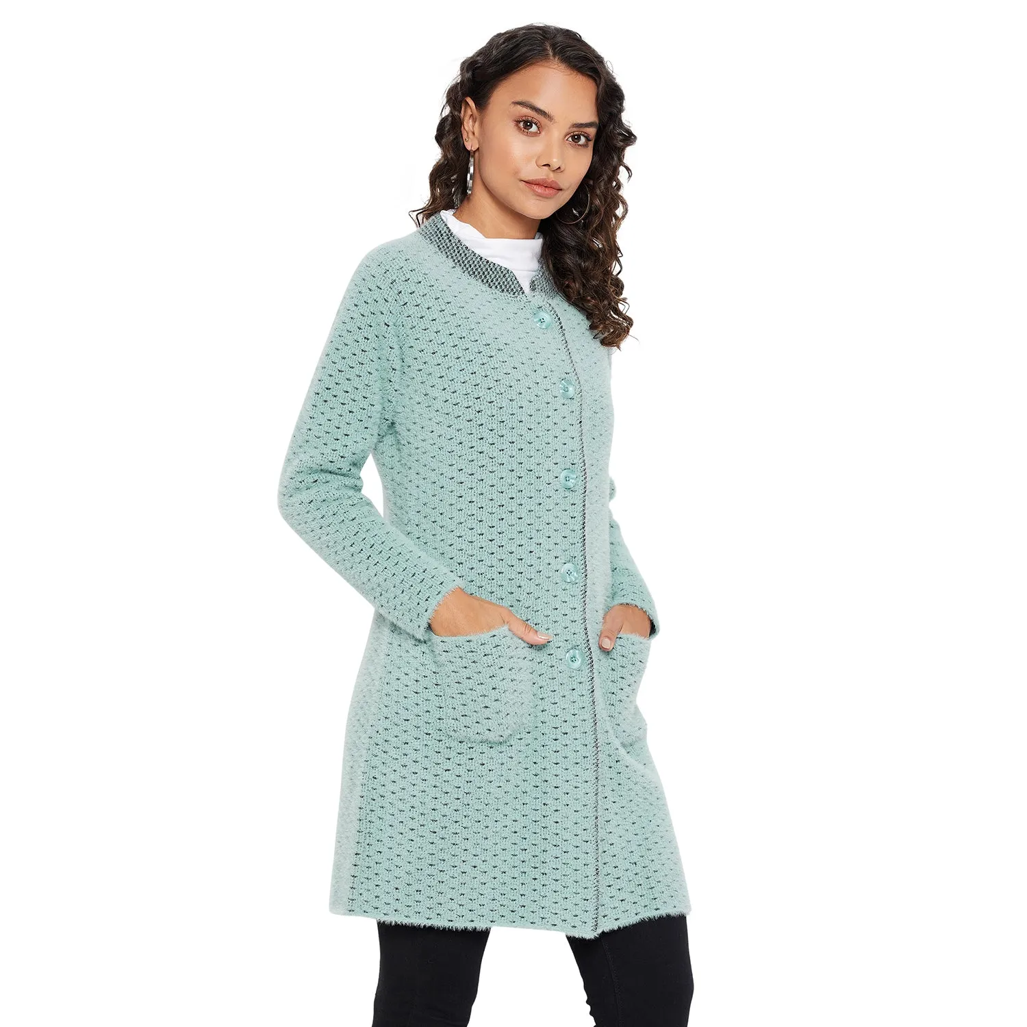 Duke Stardust Women Round Neck Cardigan  (SDS1087)