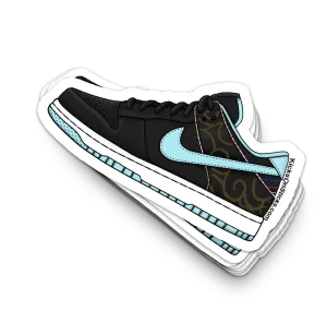Dunk Low "Barbershop Black" Sneaker Sticker