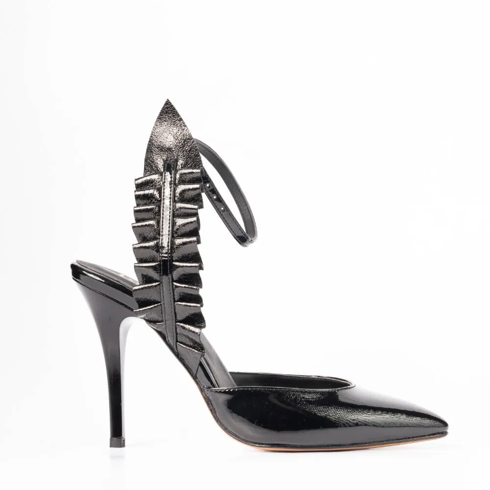 Esana - Black Vegan Patent  - Street Sole