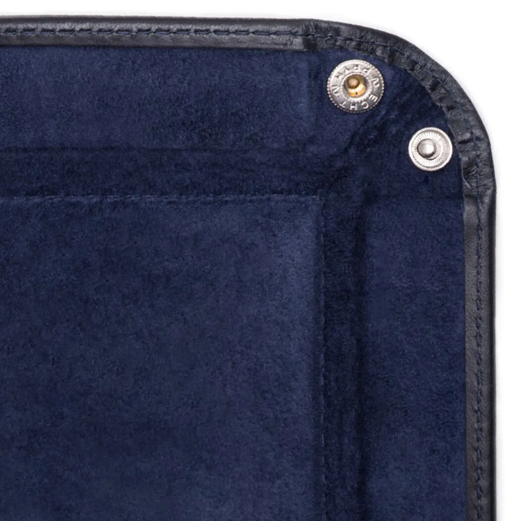 Ettinger Lifestyle Collection Leather Travel Tray Navy