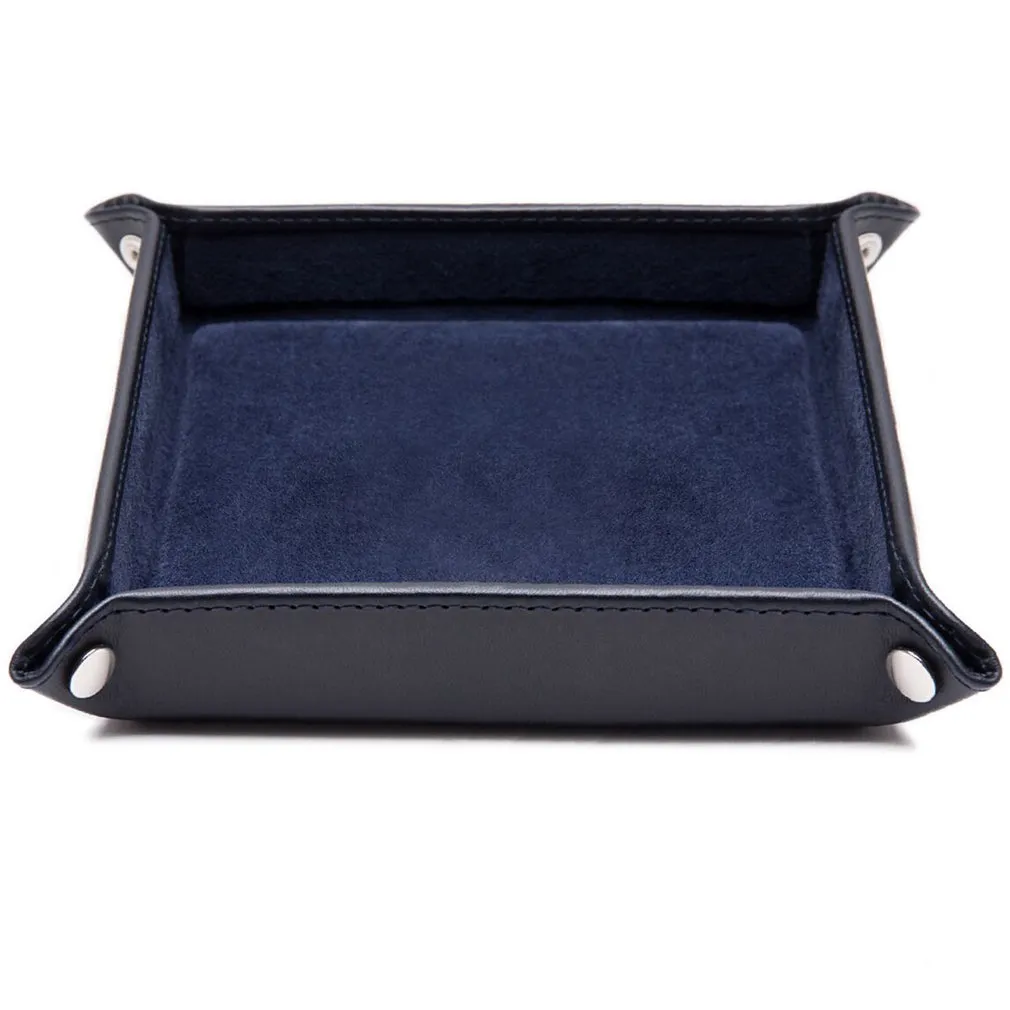 Ettinger Lifestyle Collection Leather Travel Tray Navy