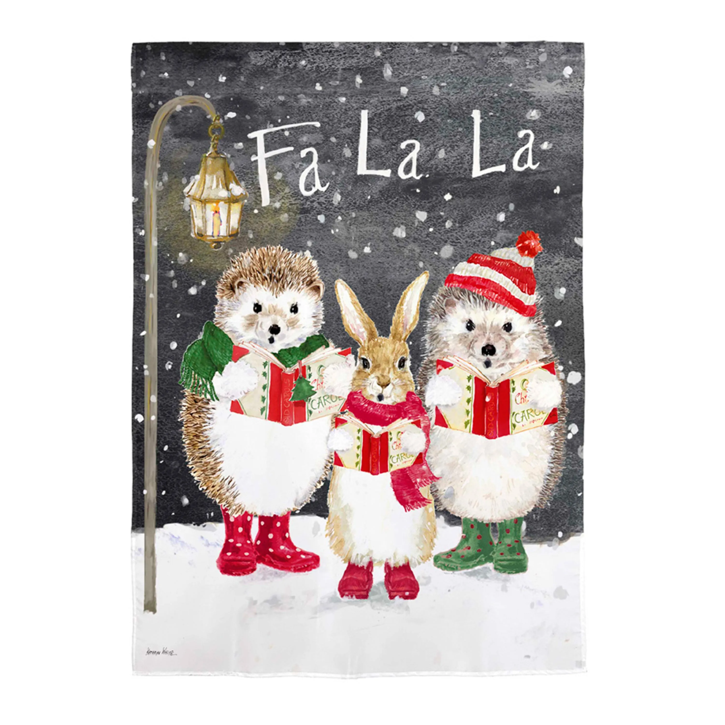Fa La La Suede House Flag,13s11326