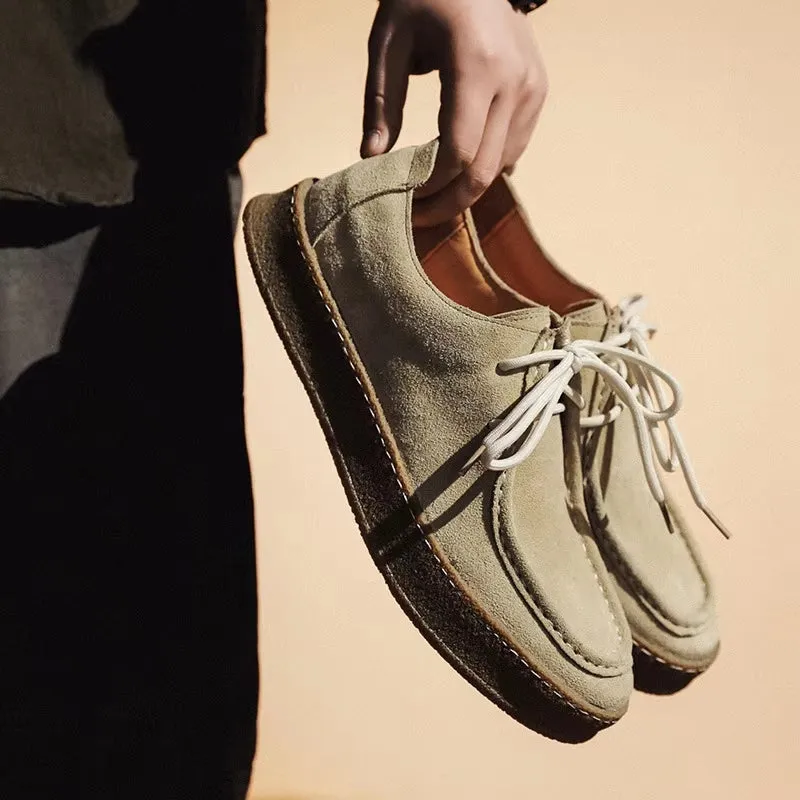 Fashion Men Classic Retro Suede Shoes