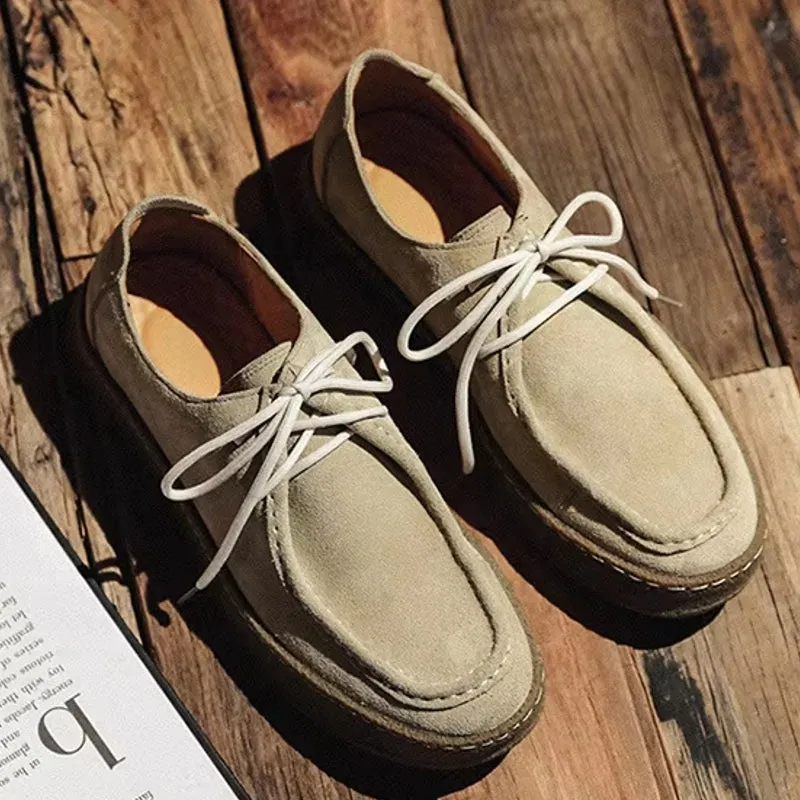 Fashion Men Classic Retro Suede Shoes