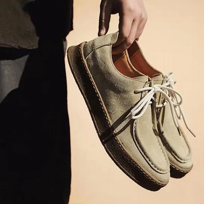Fashion Men Classic Retro Suede Shoes