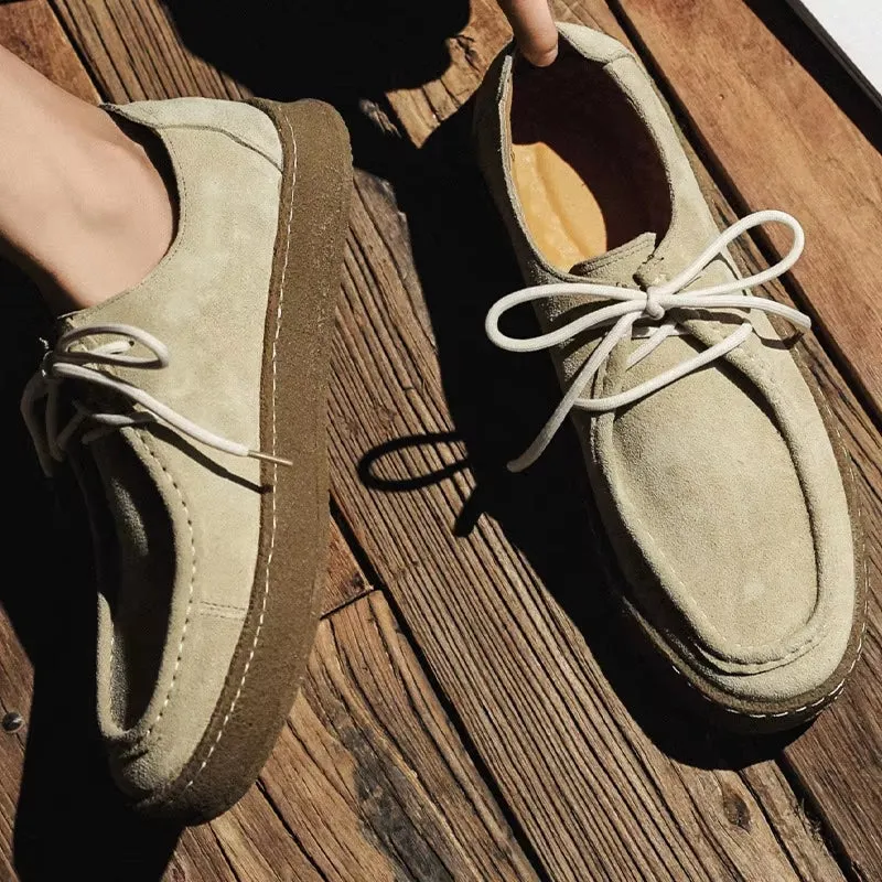 Fashion Men Classic Retro Suede Shoes