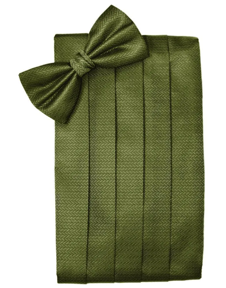 Fern Herringbone Kids Cummerbund