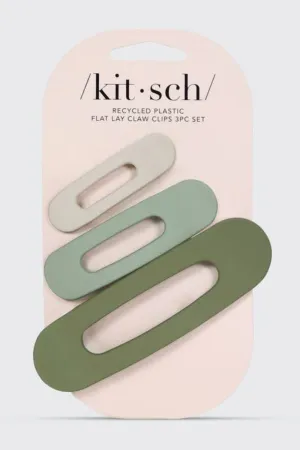 Flat Lay Claw Clip 3pc Flat