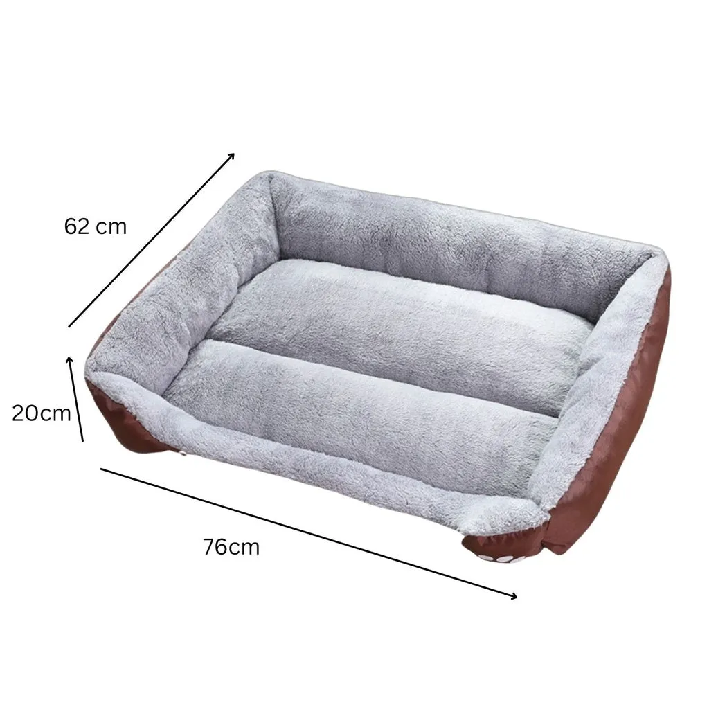 Floofi Pet Bed Square L Size (Coffee)