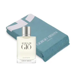 Giorgio Armani Acqua Di Gio Pour Homme For Men Set EDT 100ml Refillable   Beach Towel