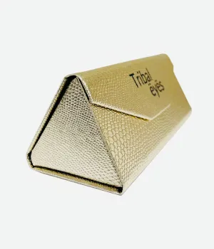 Gold Embossed Leather Case