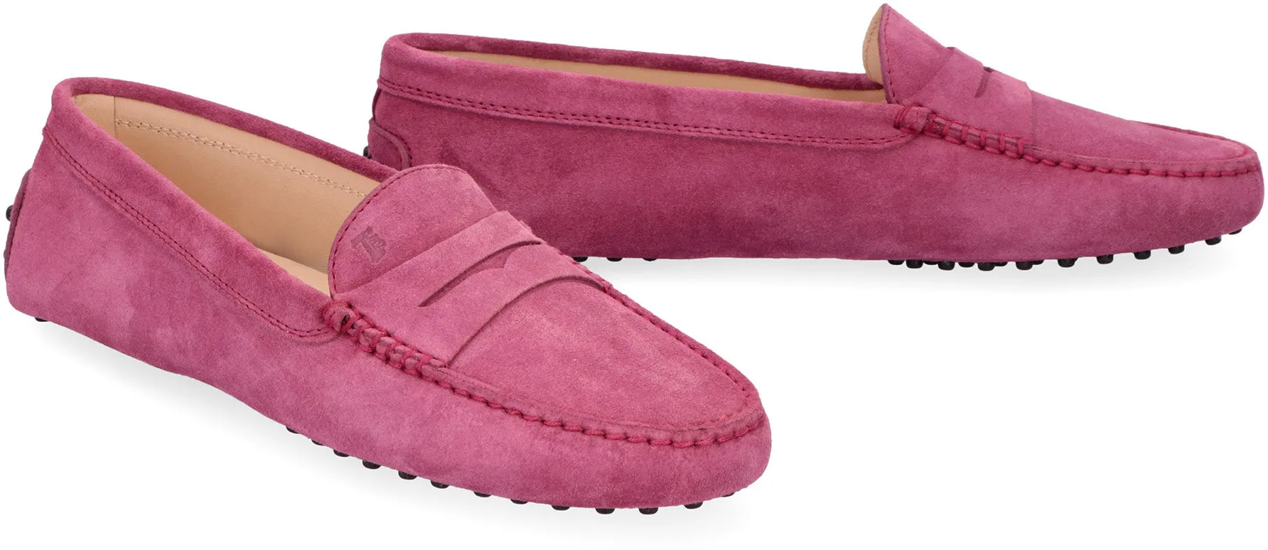 Gommino suede loafers