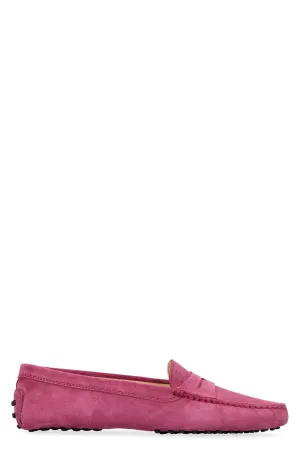 Gommino suede loafers