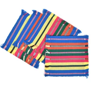 Guatemala Hand Woven Celebration Coasters | Festival