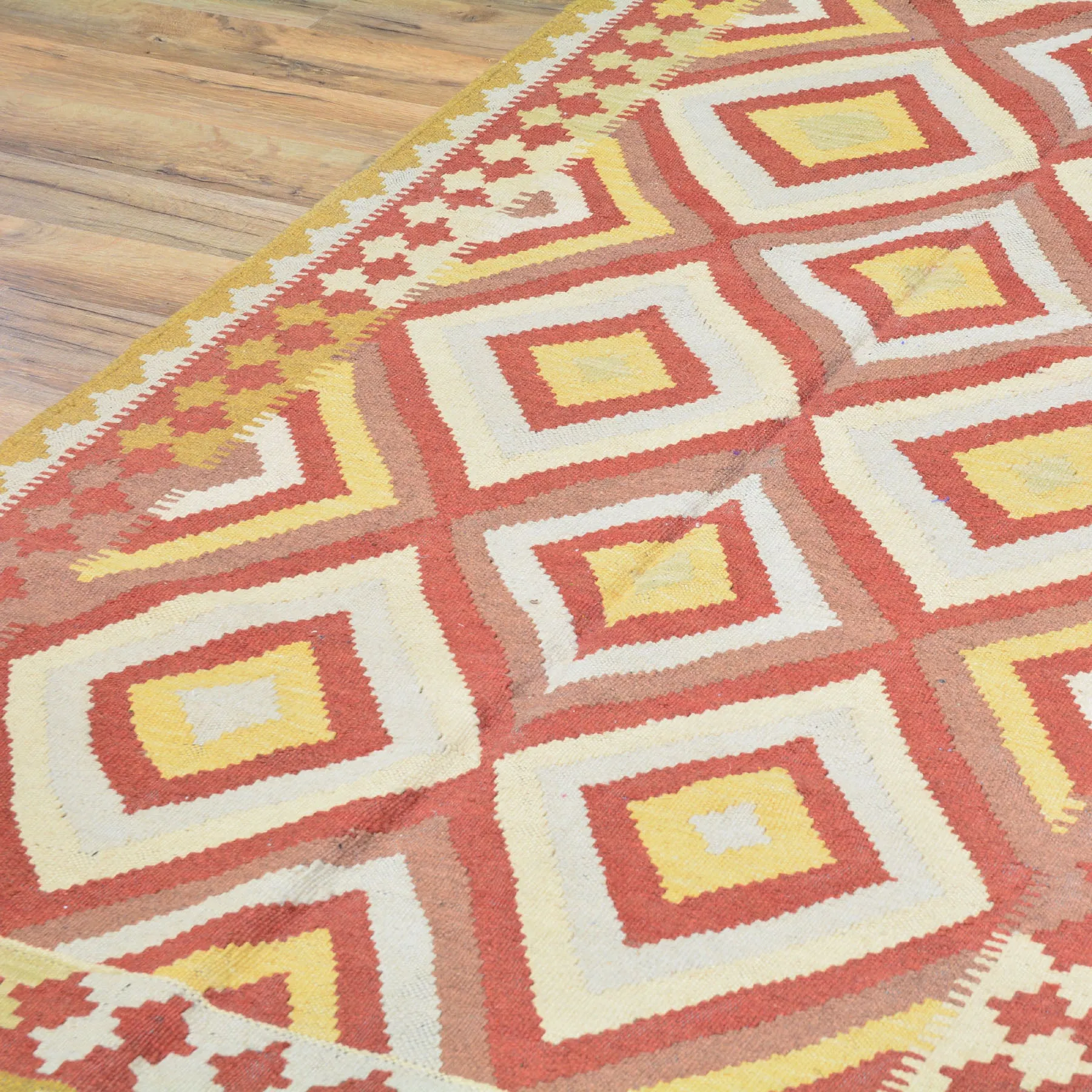 Hand-Woven Afghan Tribal Momana Kilim Handmade Wool Rug (Size 3.4 X 6.10) Brral-5169