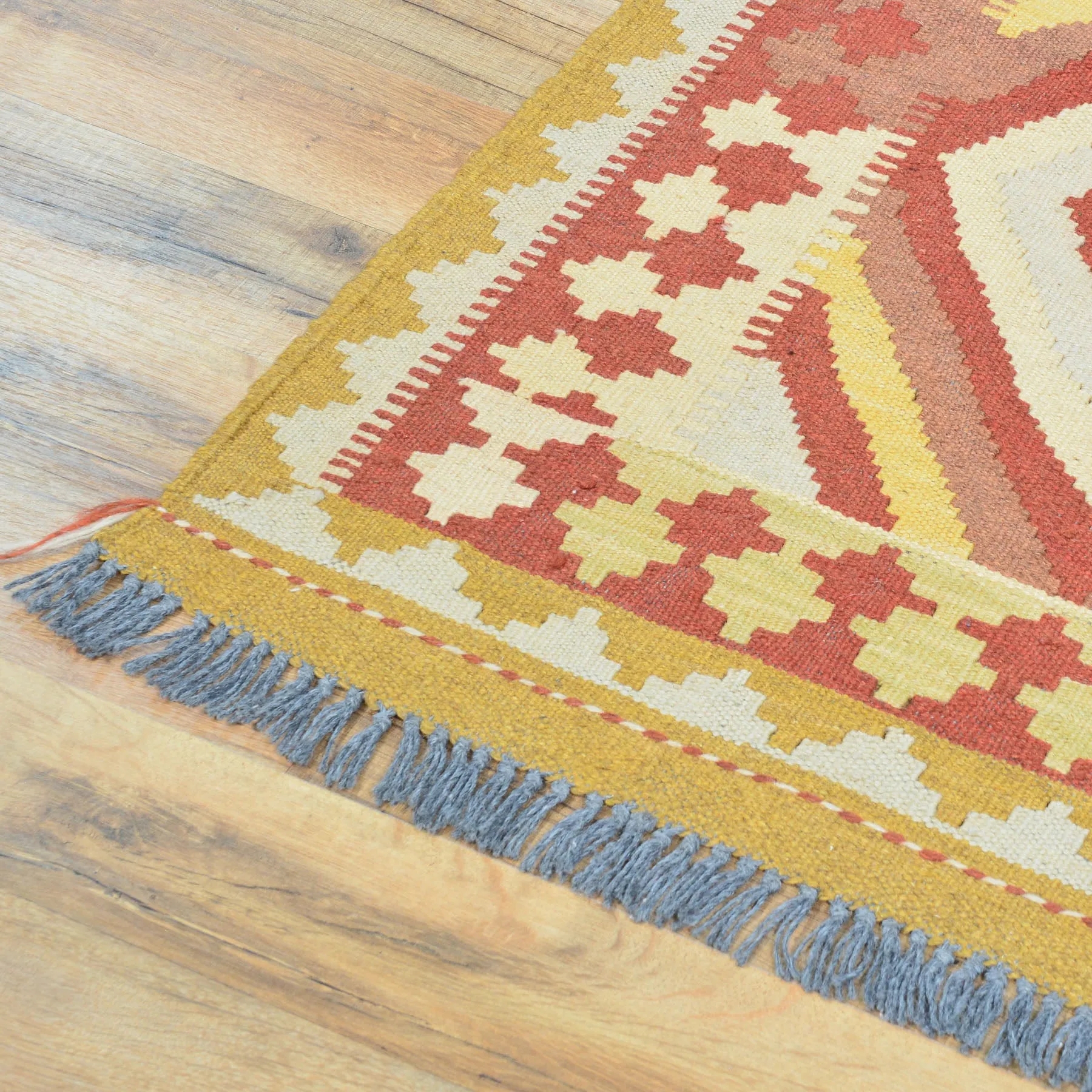 Hand-Woven Afghan Tribal Momana Kilim Handmade Wool Rug (Size 3.4 X 6.10) Brral-5169