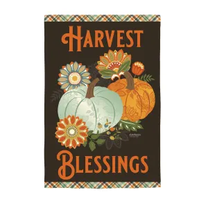 Harvest Blessings House Textured Suede Flag,13es10007