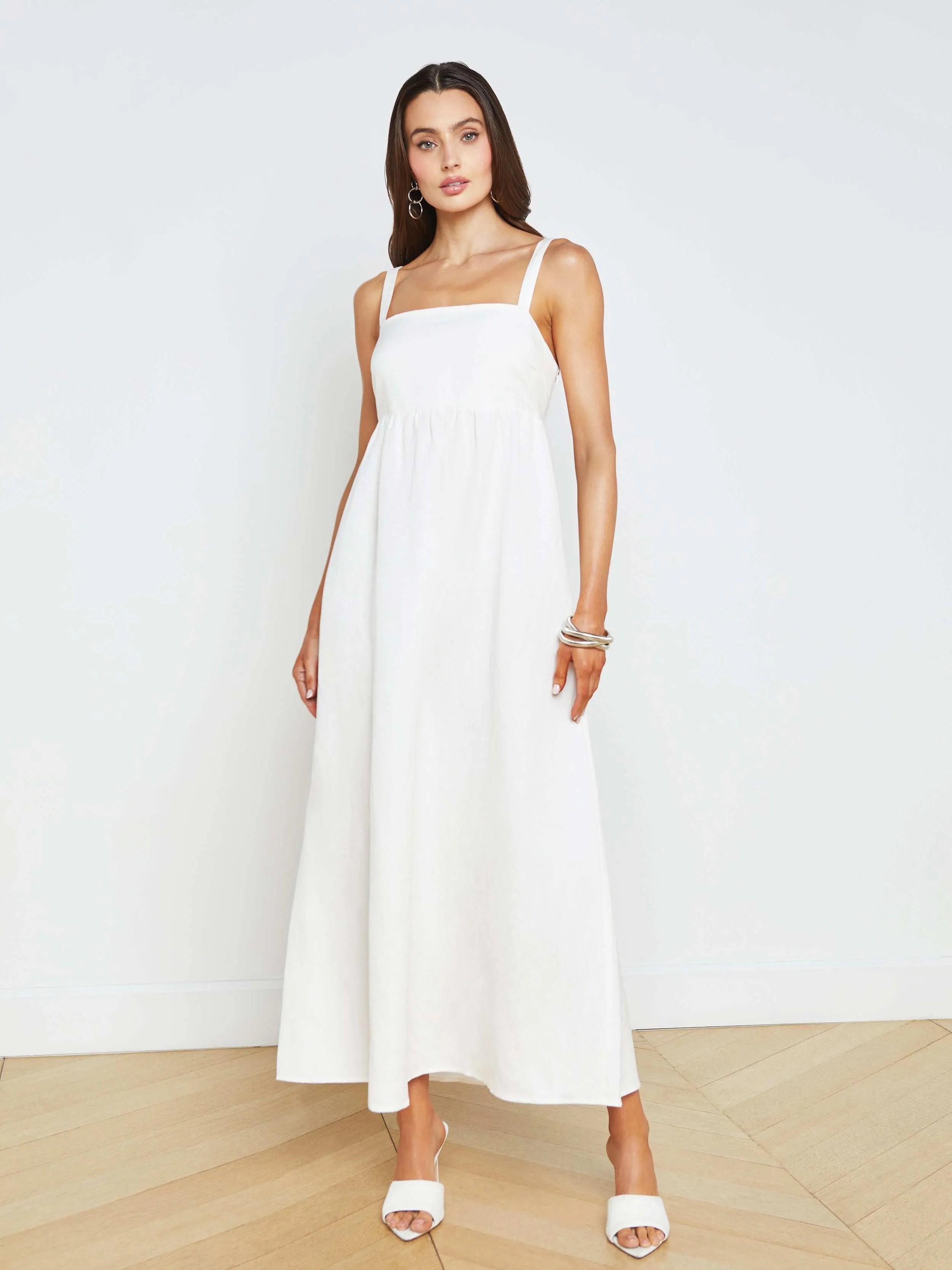 Jessamy Linen-Blend Maxi Dress