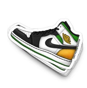 Jordan 1 Mid "Laser Orange" Sneaker Sticker