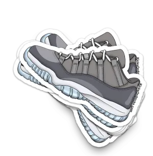 Jordan 11 Low "Cool Grey" Sneaker Sticker