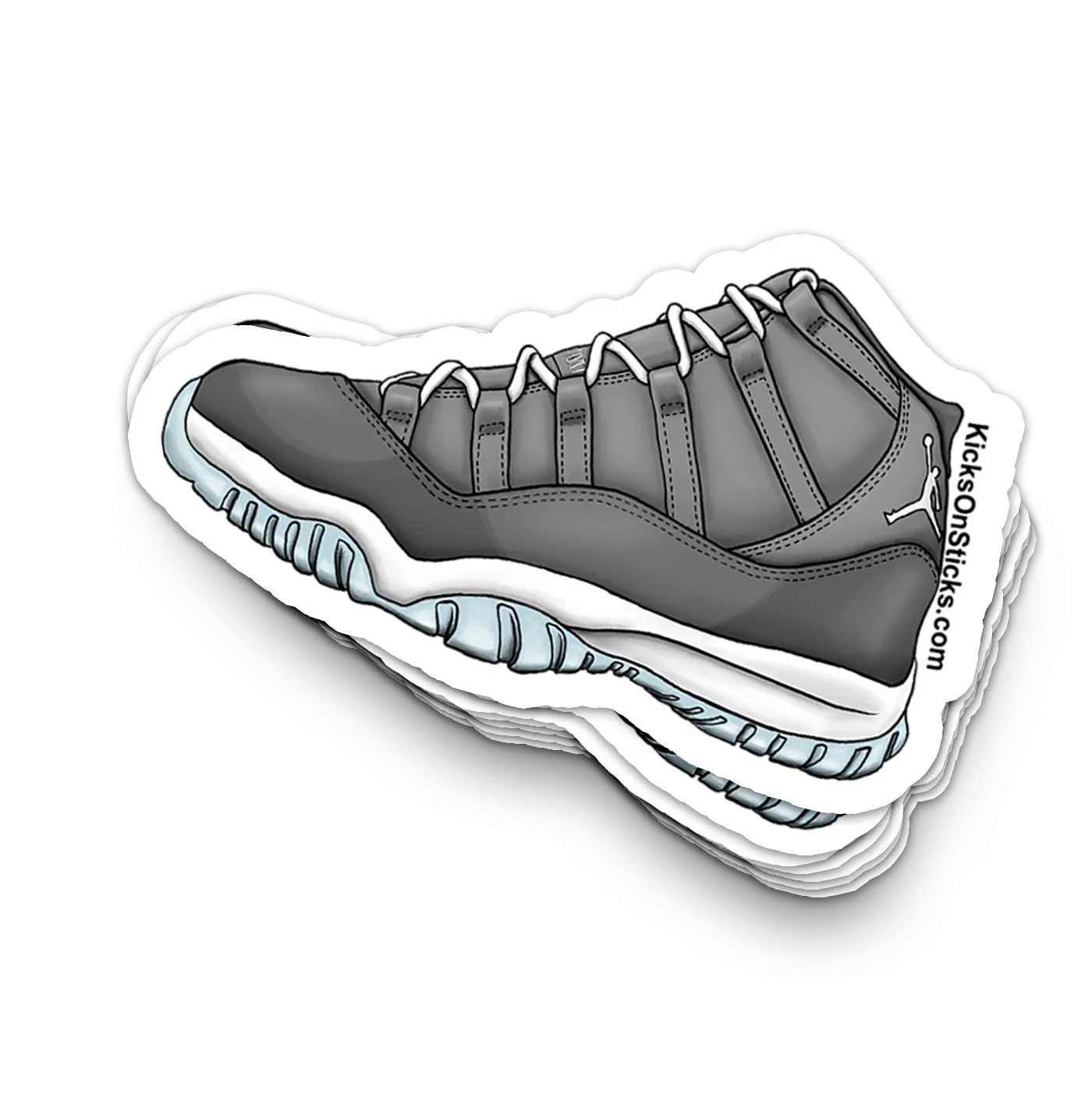 Jordan 11 "Cool Grey" Sneaker Sticker