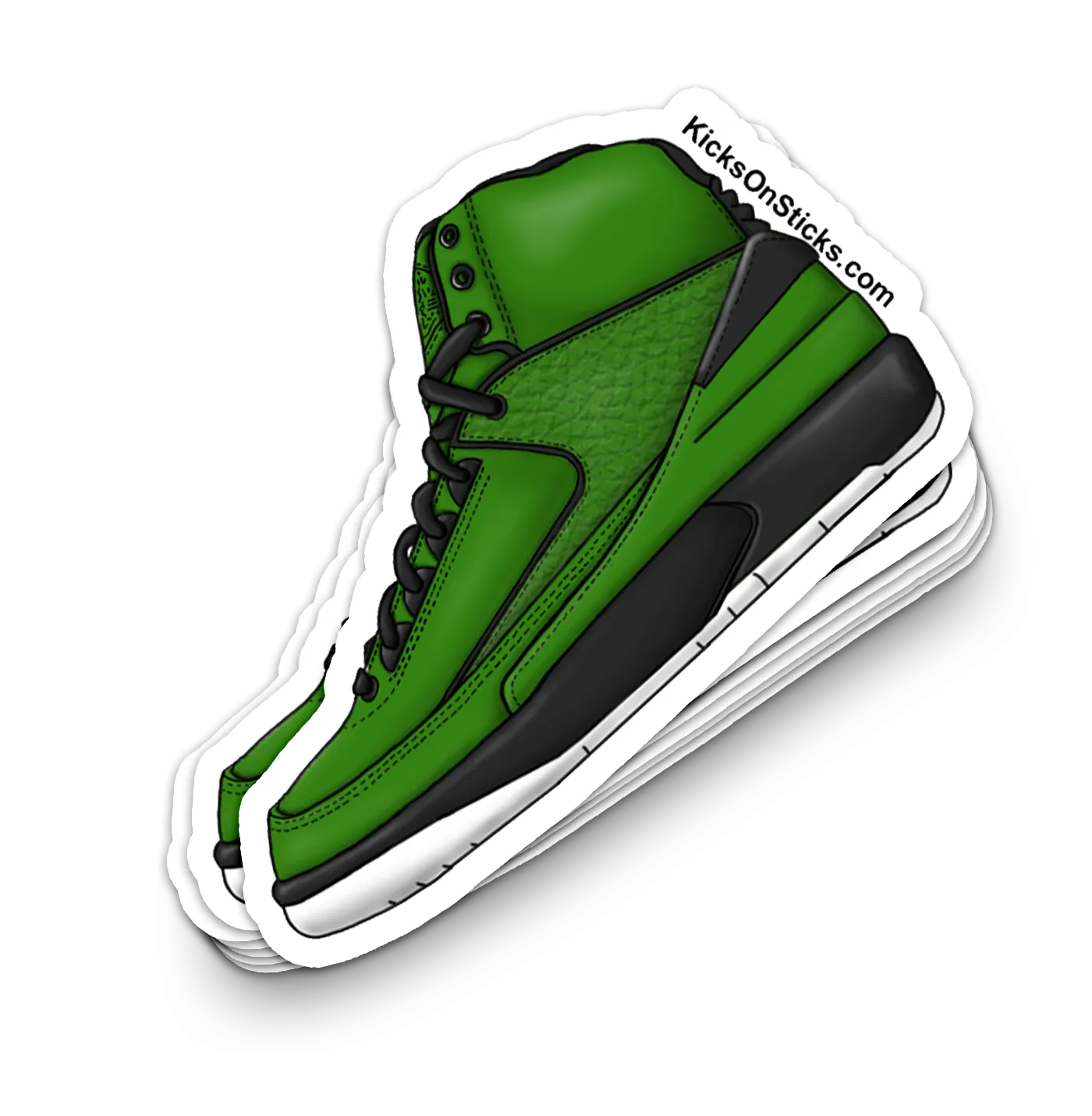 Jordan 2 "Candy" Green Sneaker Sticker