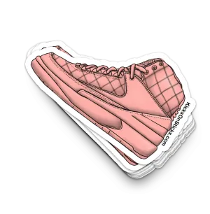 Jordan 2 "Don" Pink Sneaker Sticker