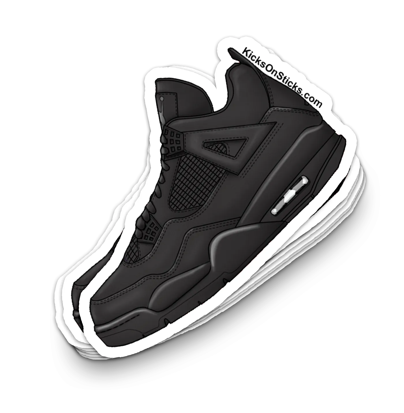 Jordan 4 "Black Cat" Sneaker Sticker