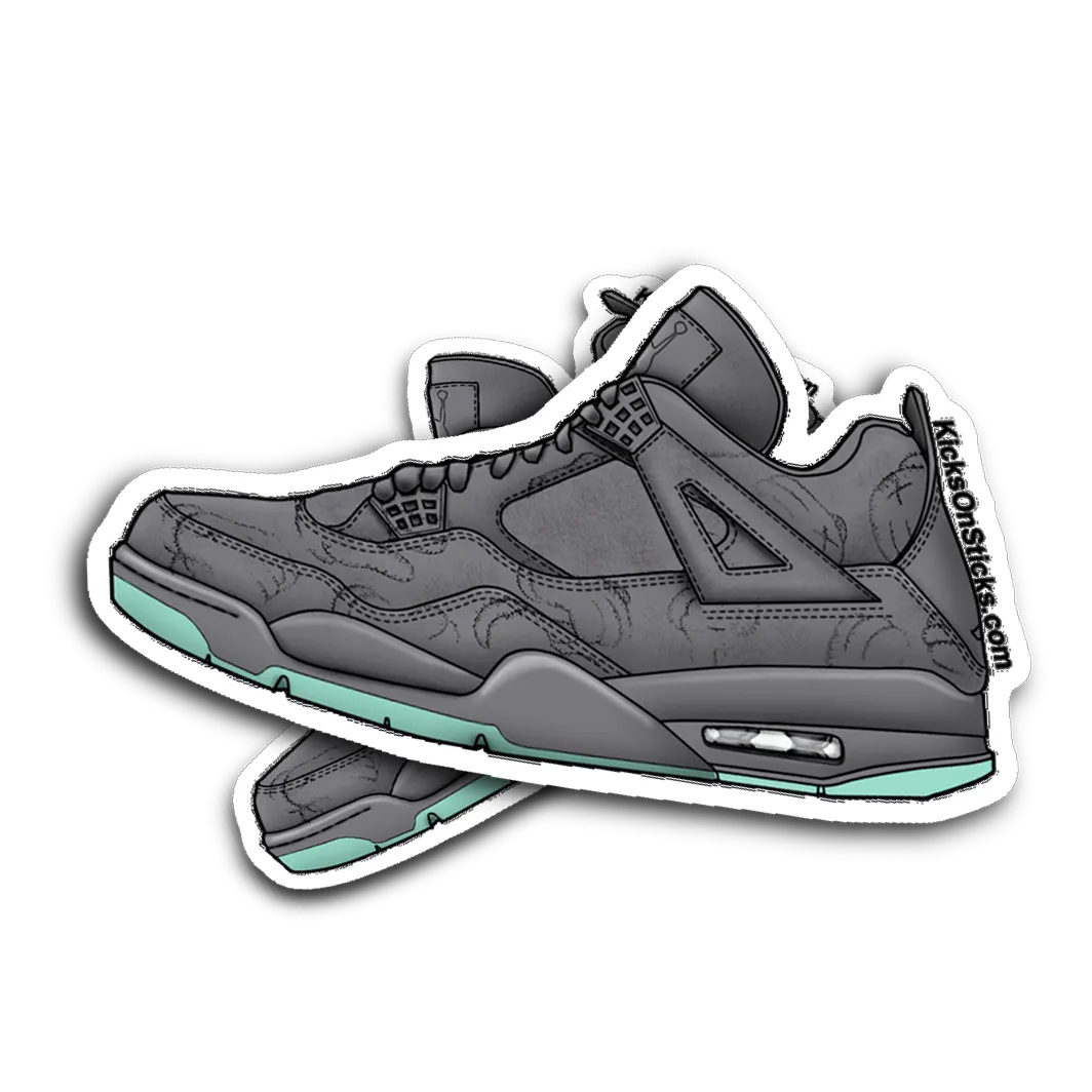 Jordan 4 "Kaws Grey" Sneaker Sticker