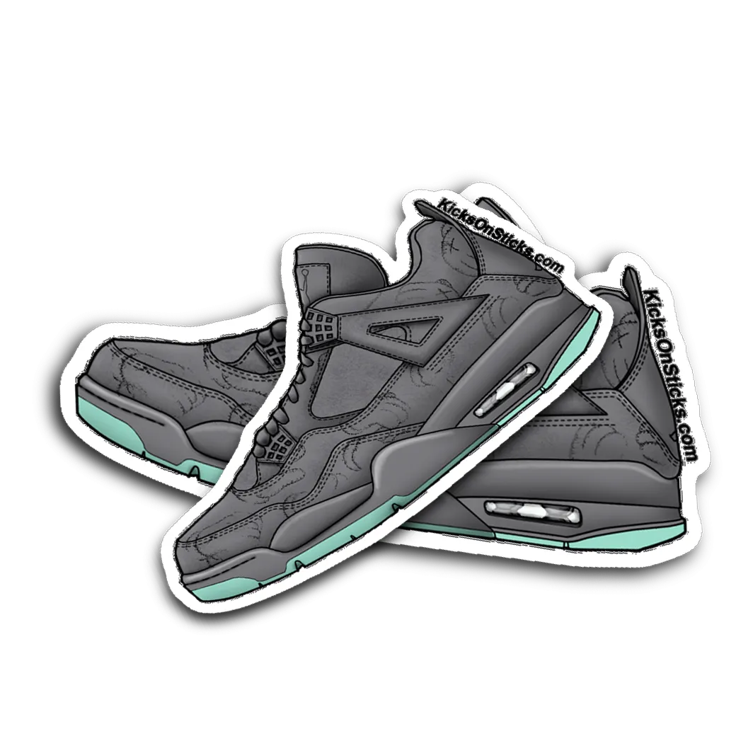Jordan 4 "Kaws Grey" Sneaker Sticker