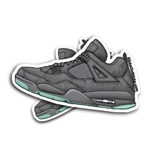 Jordan 4 "Kaws Grey" Sneaker Sticker