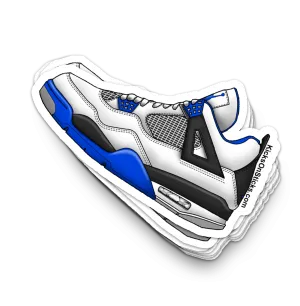 Jordan 4 "Motorsport" White Sneaker Sticker