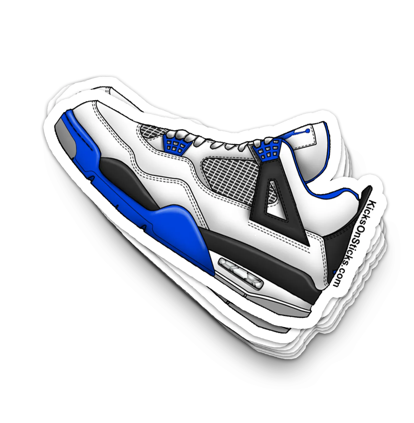 Jordan 4 "Motorsport" White Sneaker Sticker