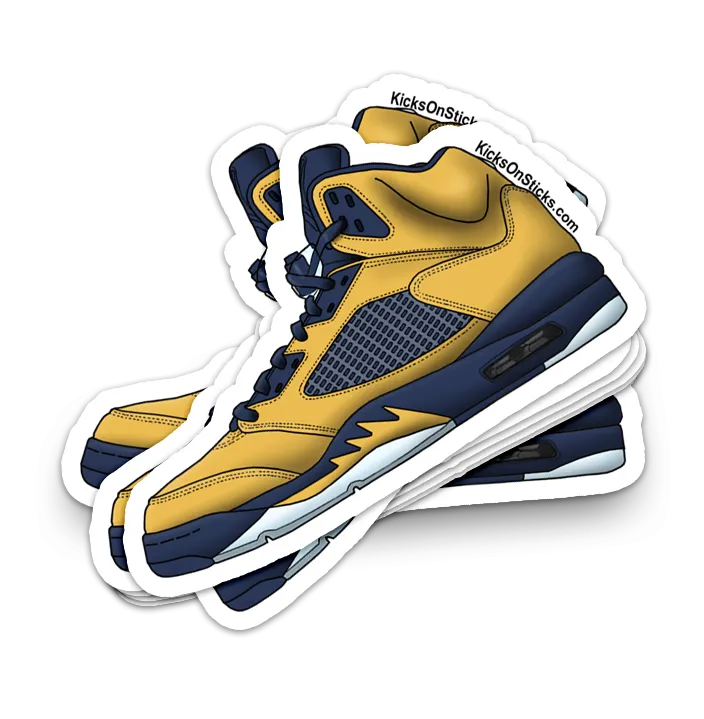 Jordan 5 "Michigan" Sneaker Sticker