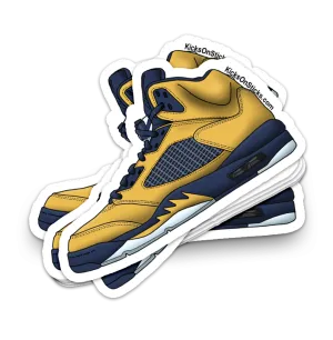 Jordan 5 "Michigan" Sneaker Sticker