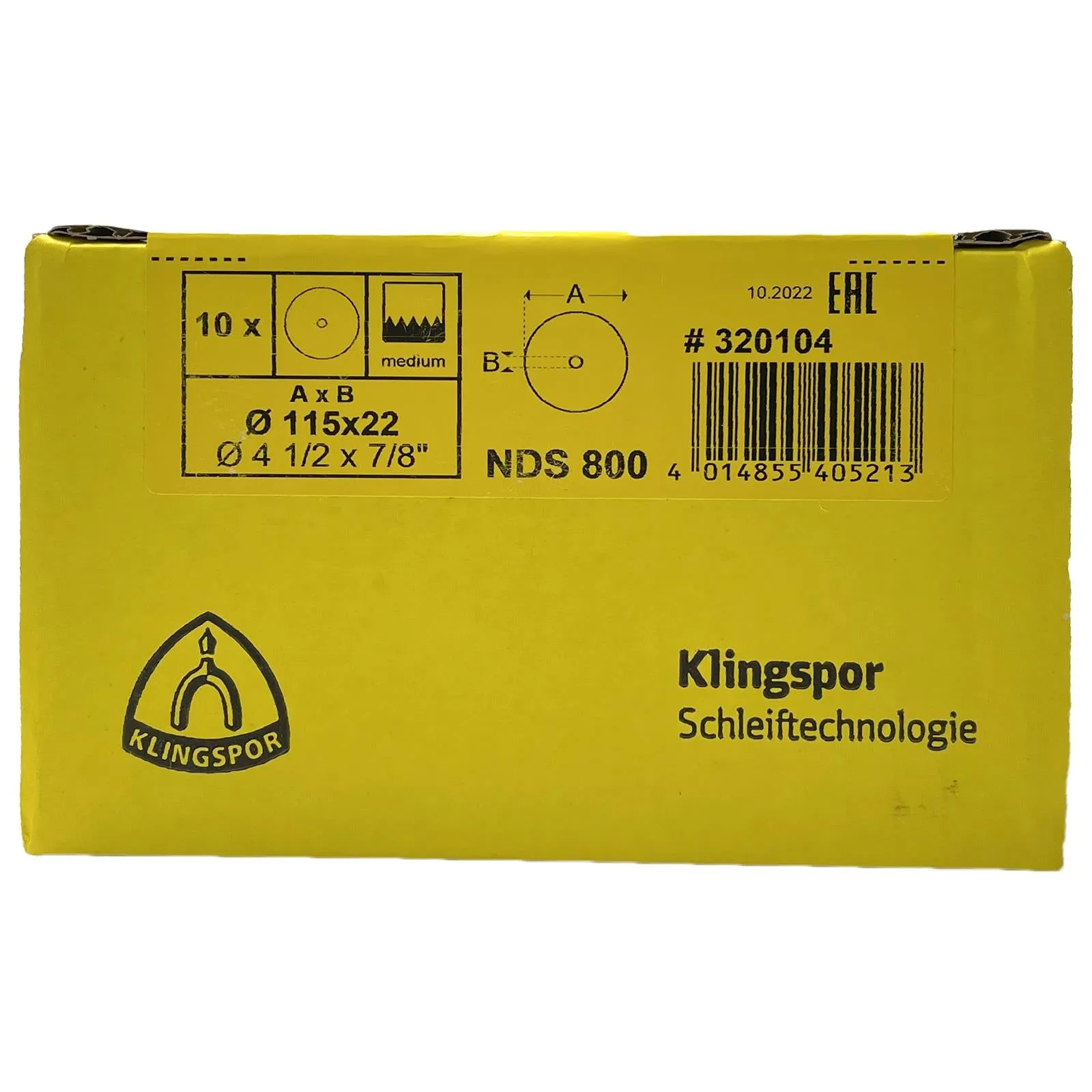 Klingspor Non Woven Web Discs for Metals Stainless Steel Like Scotch Brite 115mm