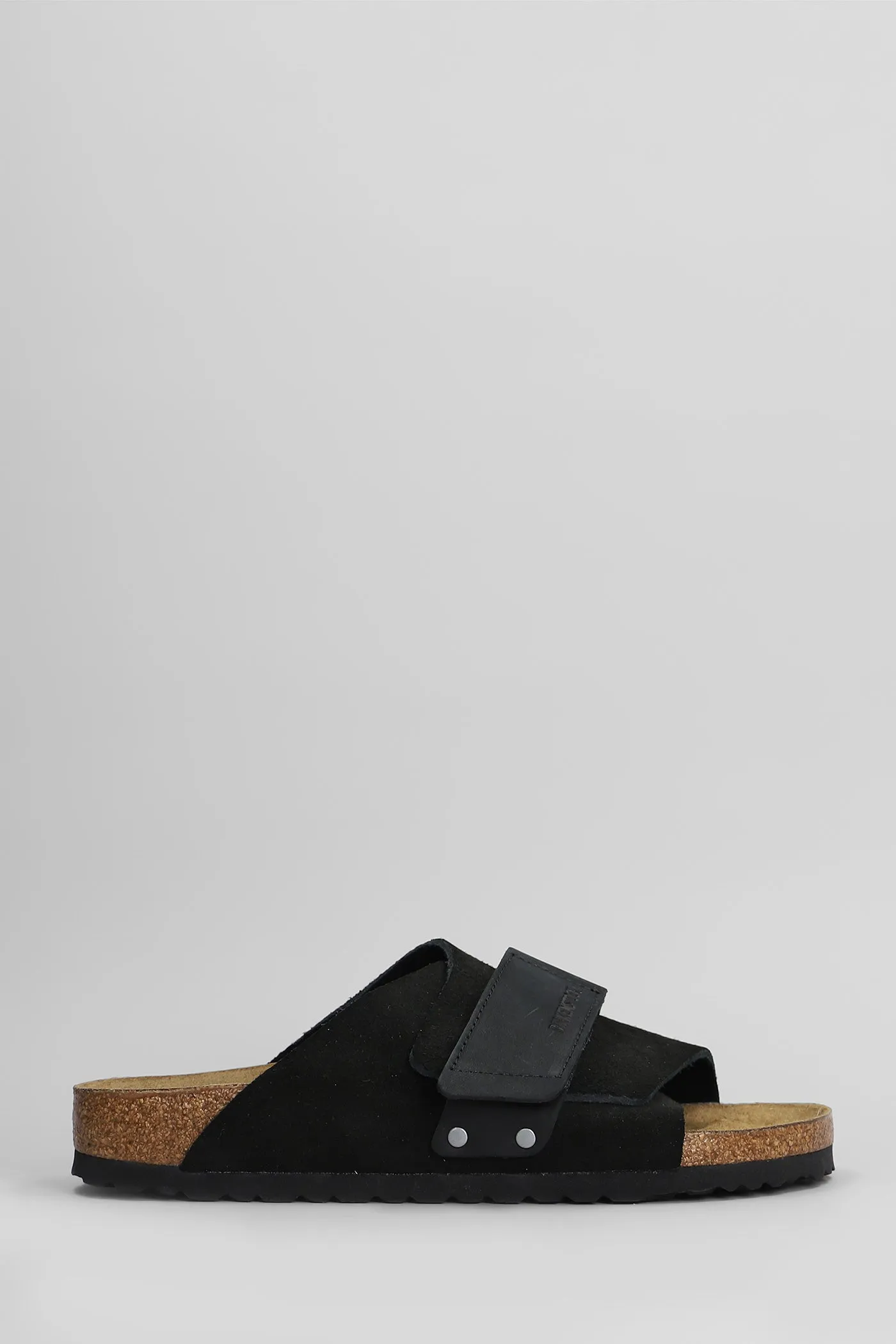 Kyoto Flats in black suede