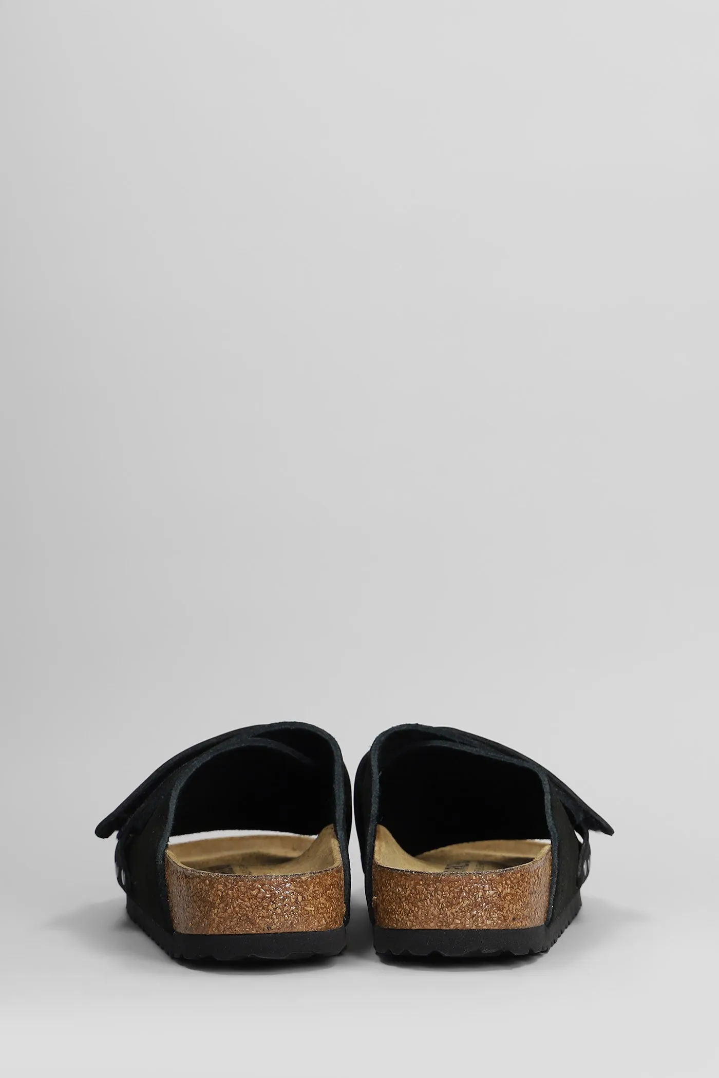 Kyoto Flats in black suede