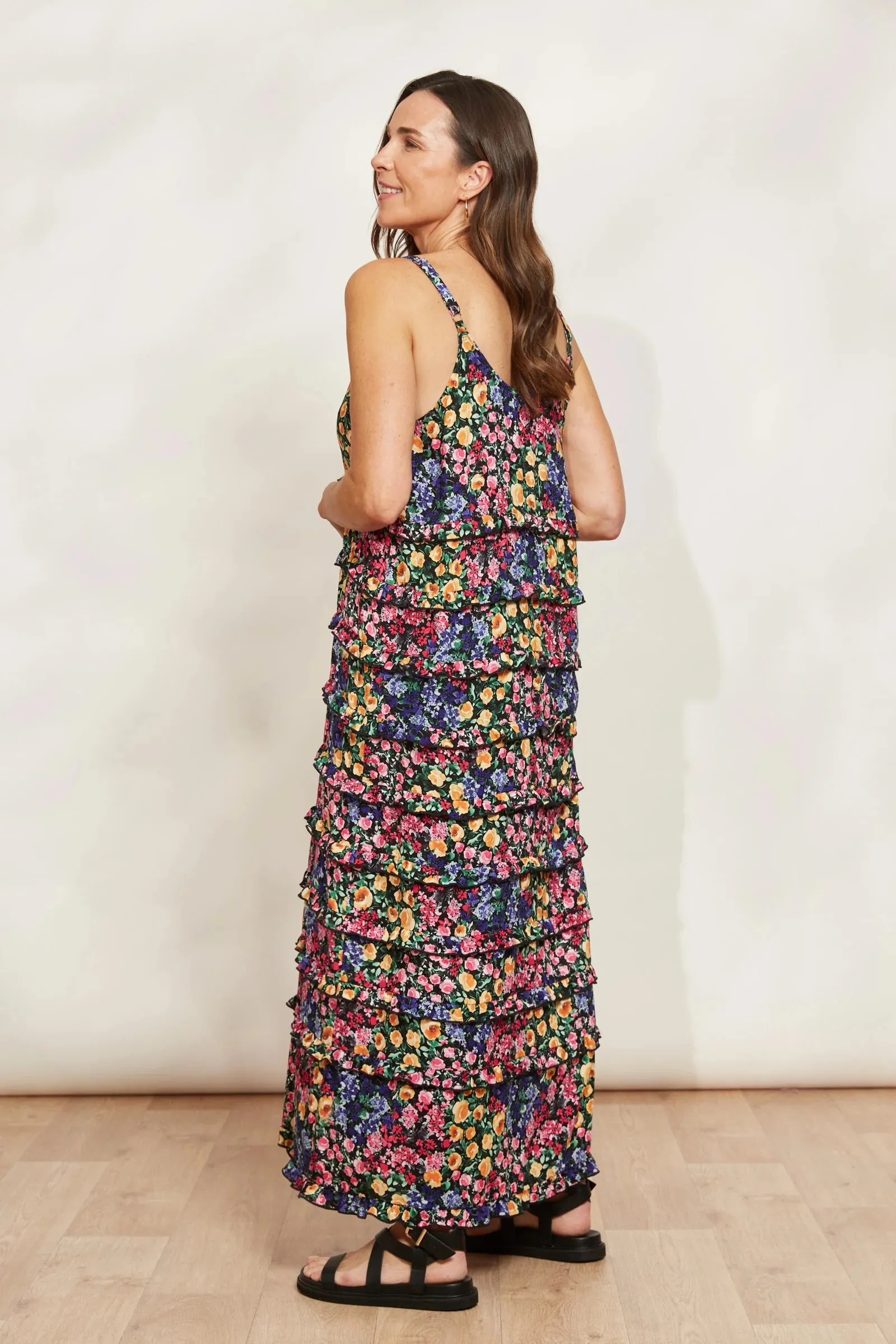 La Mer Frill Maxi Dress - Blume