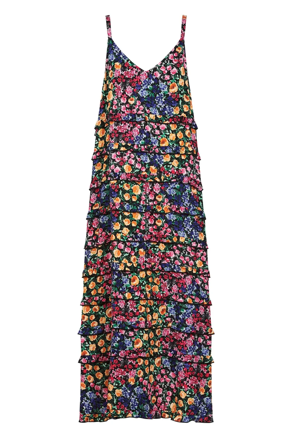 La Mer Frill Maxi Dress - Blume
