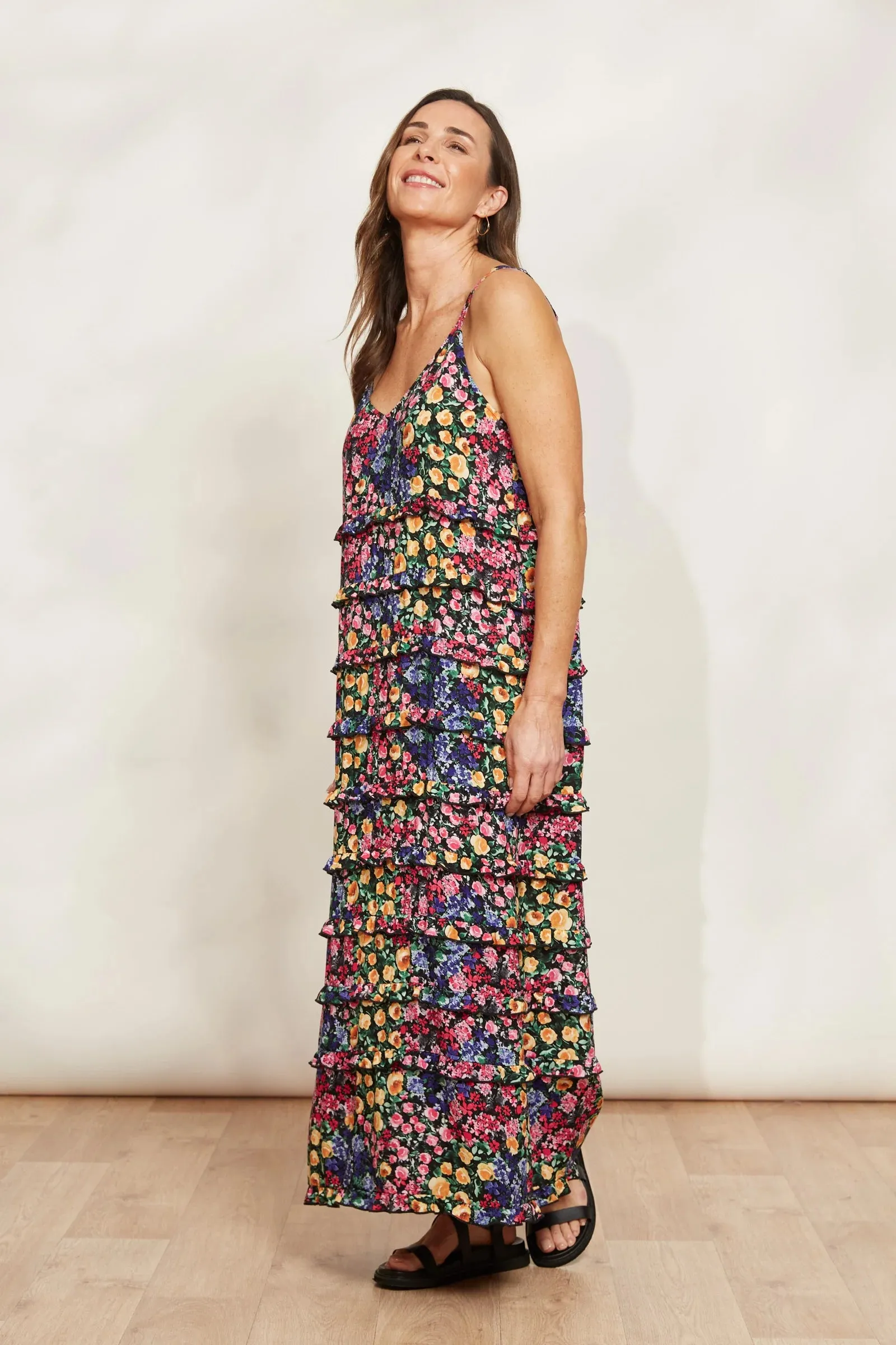 La Mer Frill Maxi Dress - Blume