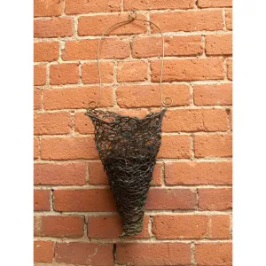 Large Woven Copper Hanging Planter