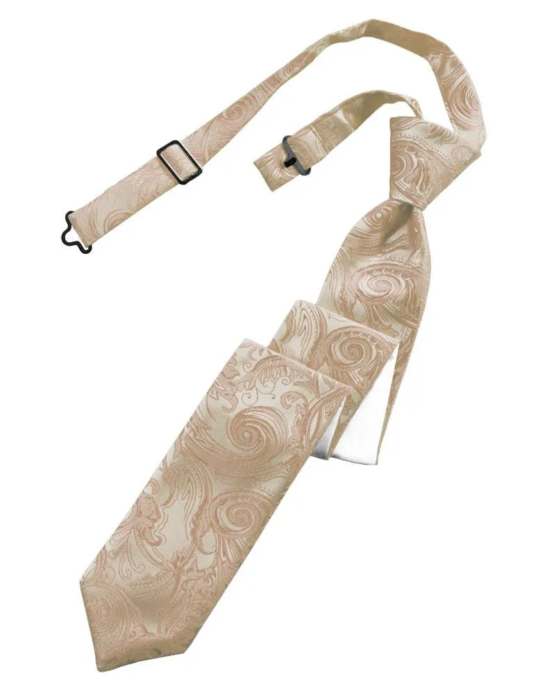 Latte Tapestry Skinny Necktie
