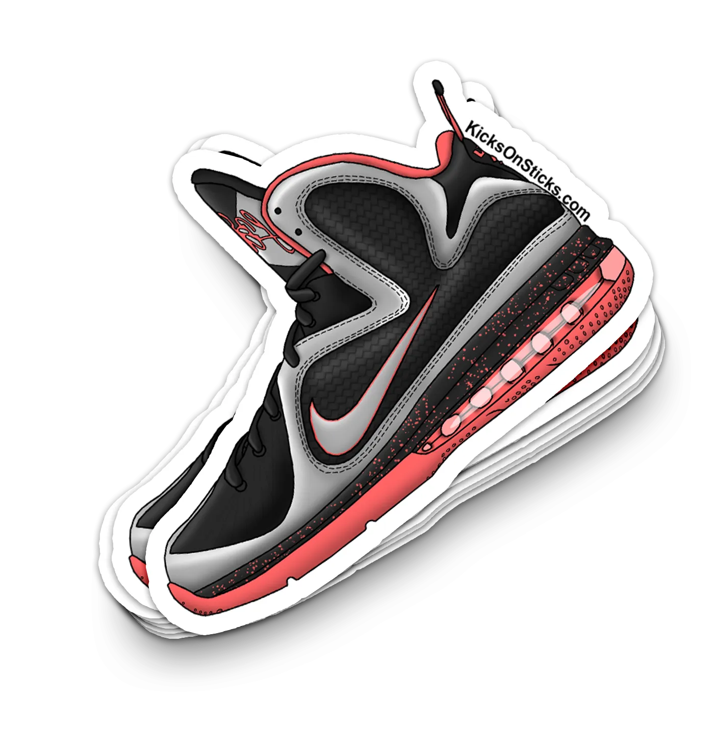 Lebron 9 "Mango" Sneaker Sticker