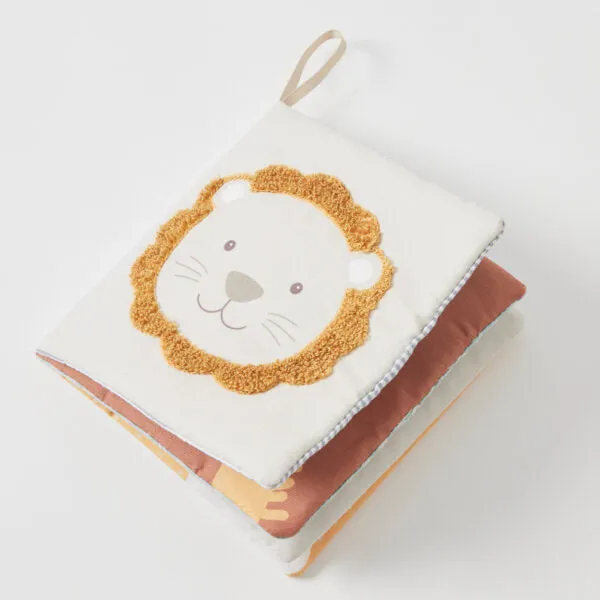 Lion & Safari Friends Crinkle Plush Play Book