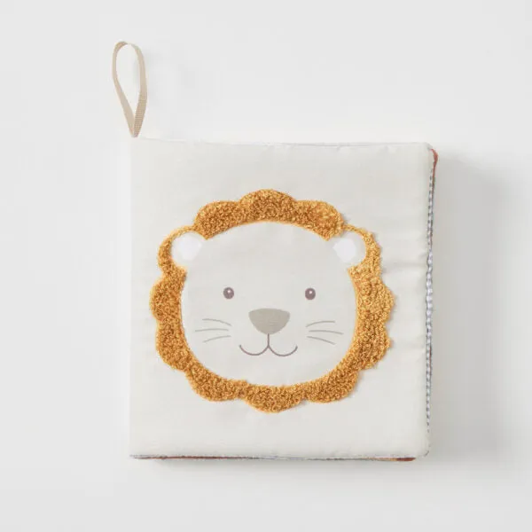 Lion & Safari Friends Crinkle Plush Play Book